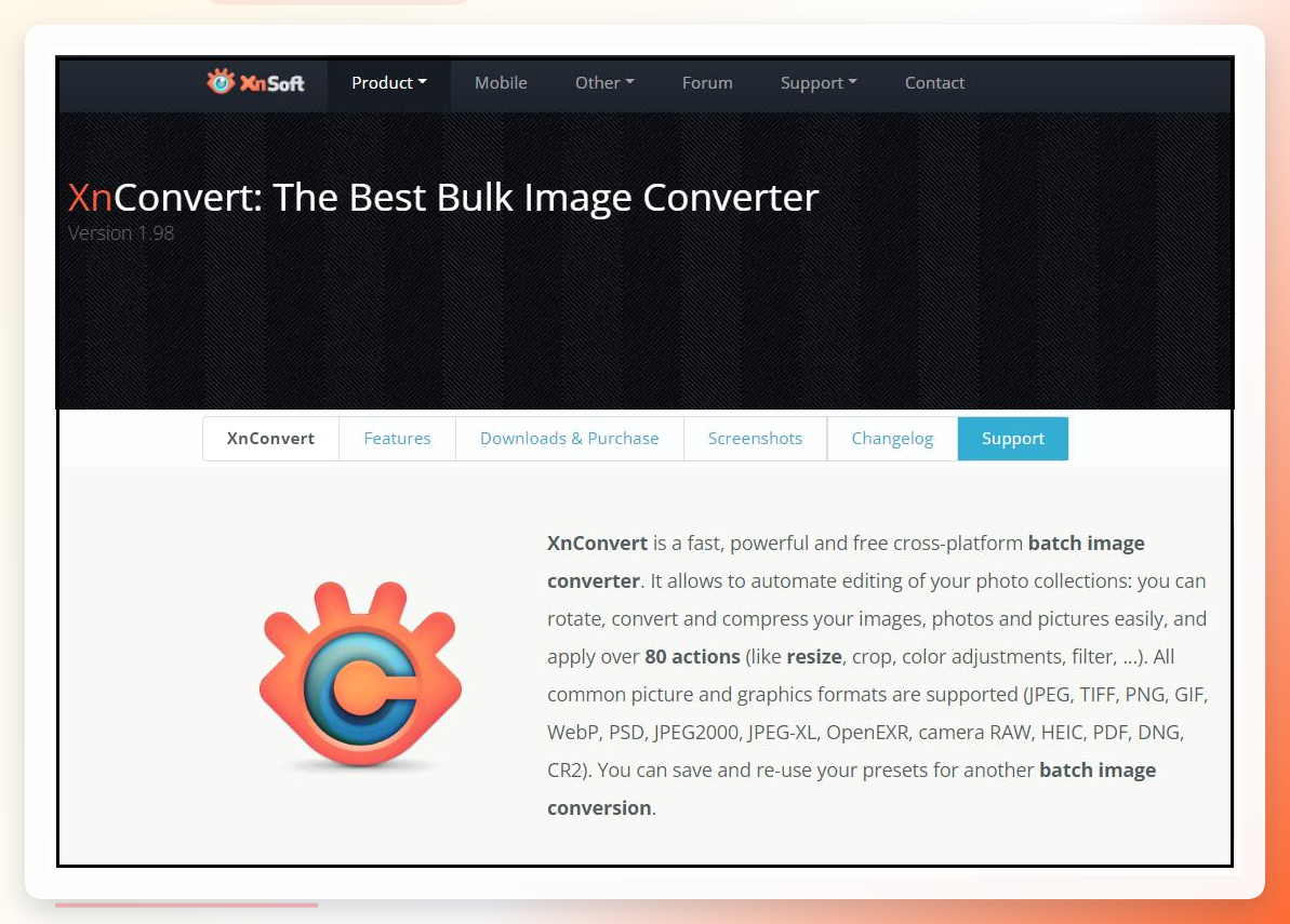 XnConvert操作界面