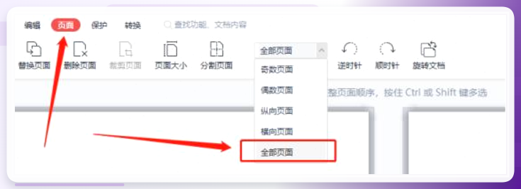 WPS页面选择