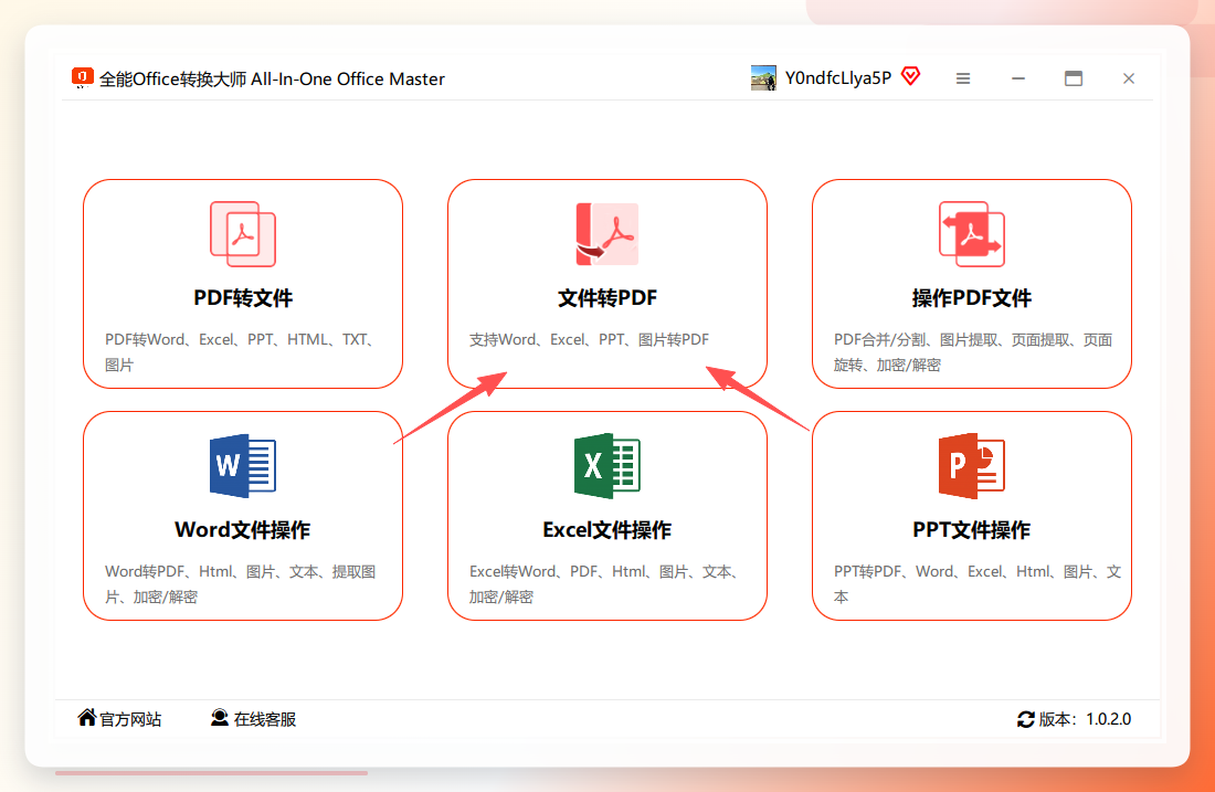 全能office转换大师界面