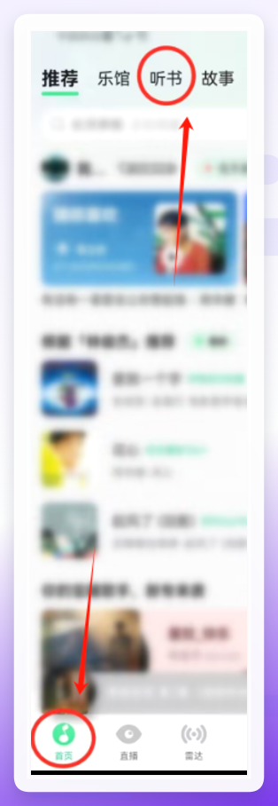 APP首页小说入口