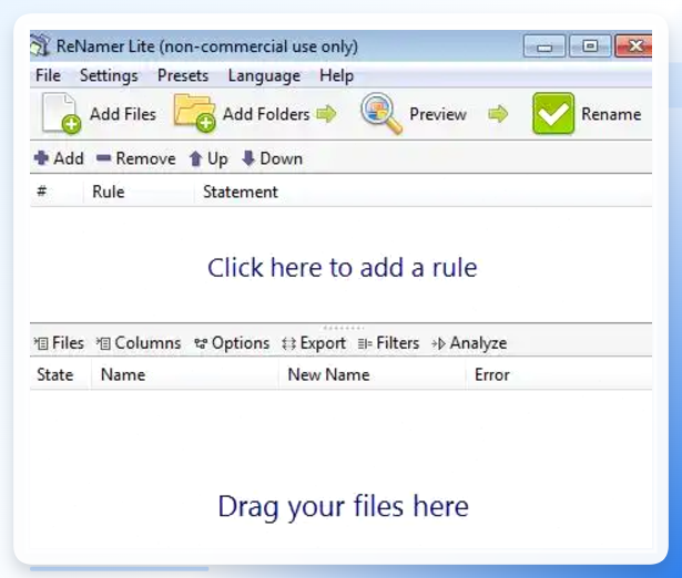 ReNamer Web在线操作界面