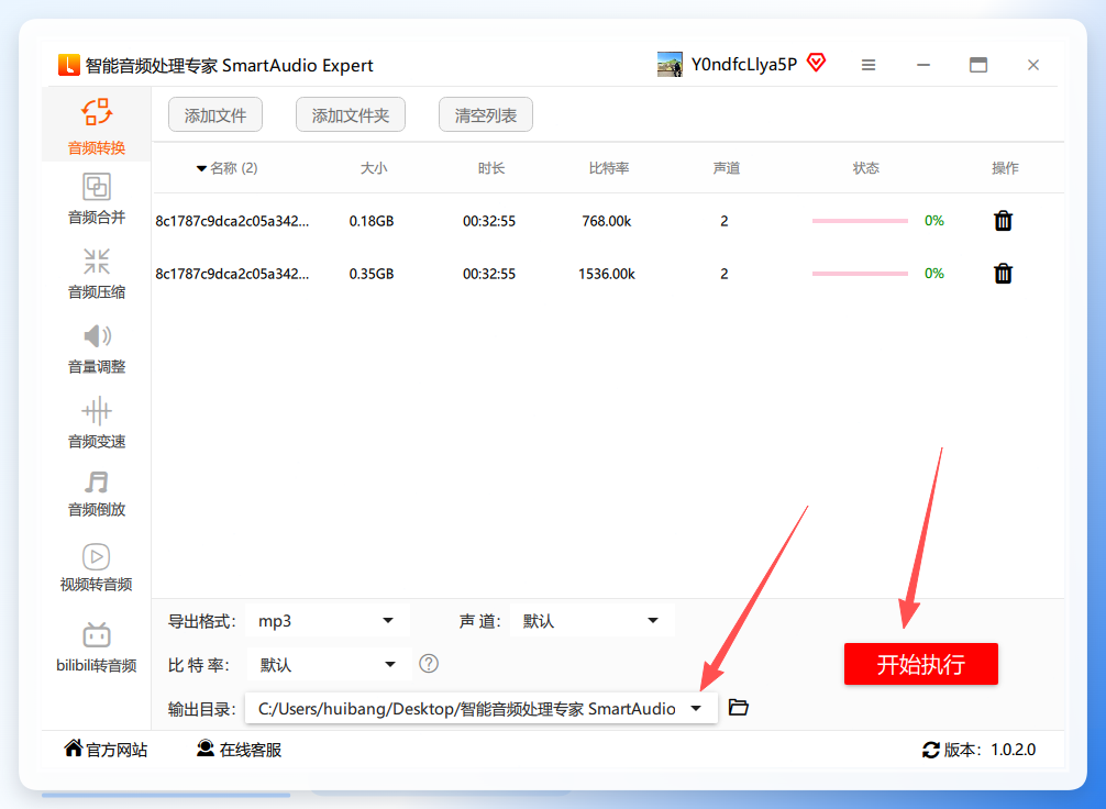 智能音频处理专家执行转换