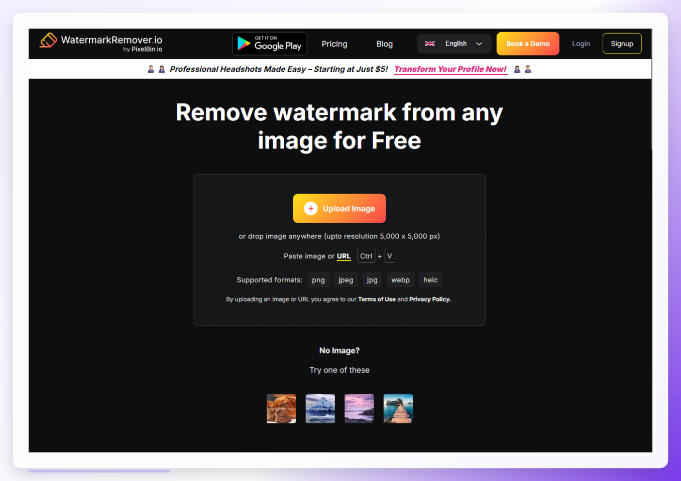 Watermark Remover.io 界面