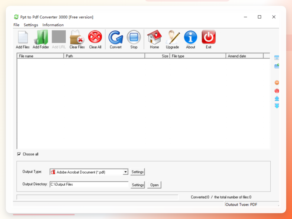 Ppt to Pdf Converter 3000转换效果