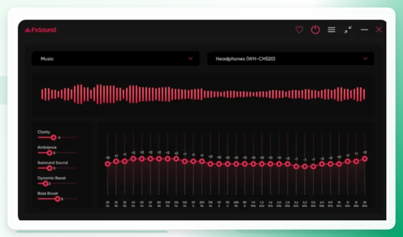 FxSound界面示意