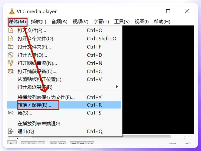 VLC转换功能