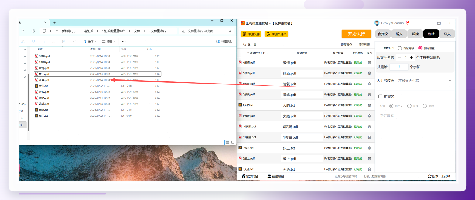 查看处理结果
