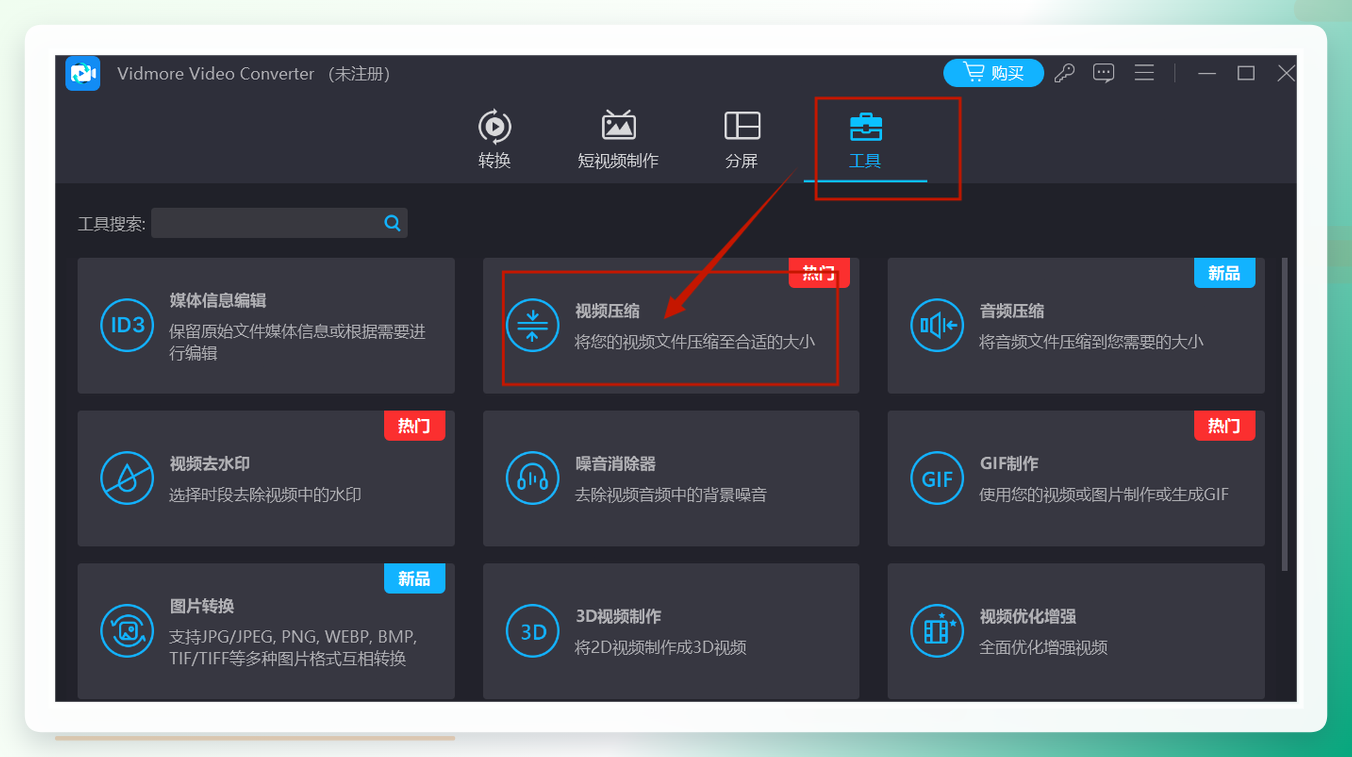 Vidmore工具界面