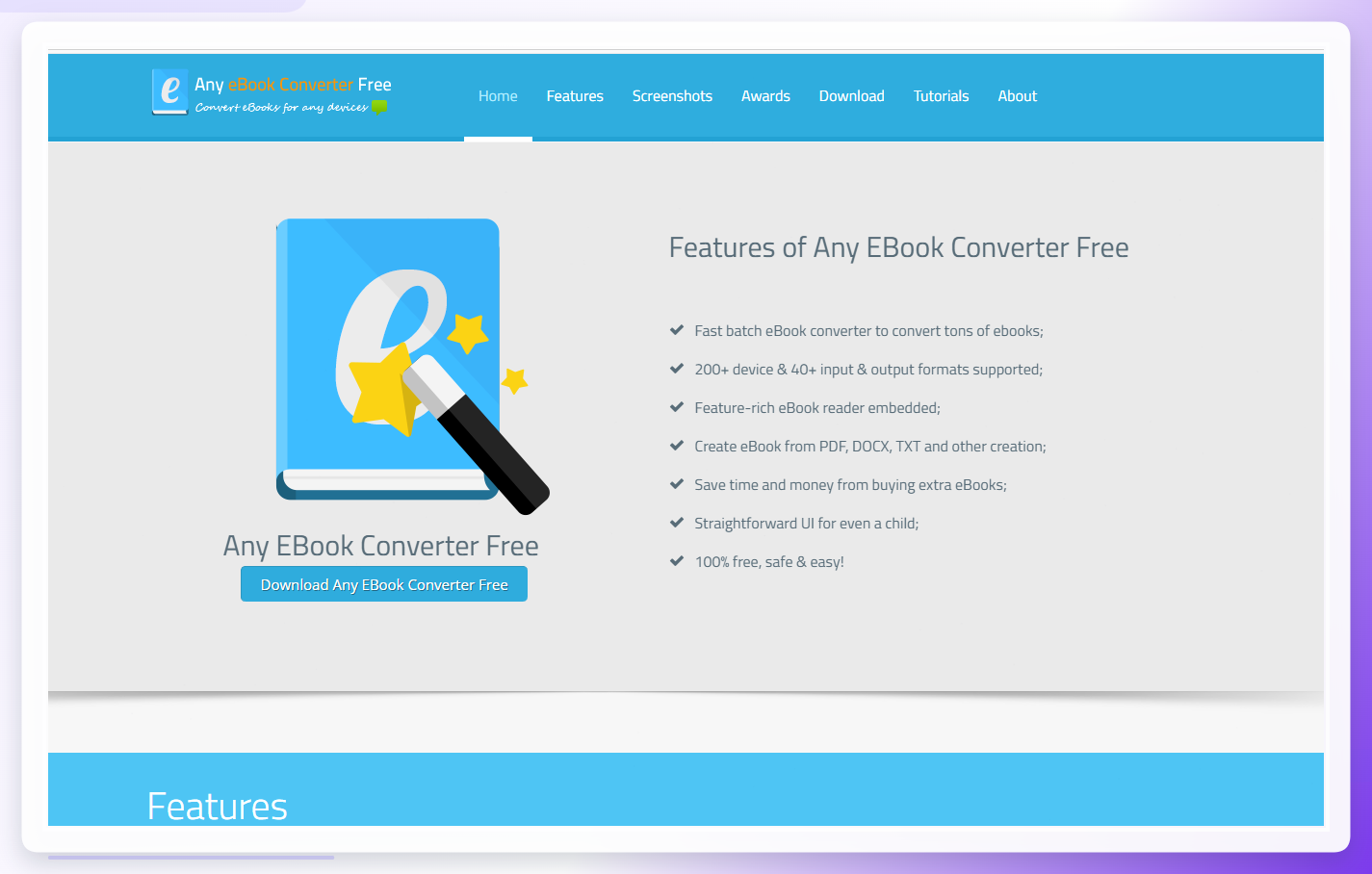 Any Ebook Converter操作界面
