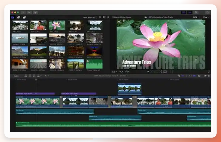 Final Cut Pro X 重新定时面板