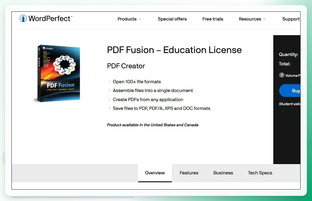 Corel PDF Fusion操作界面