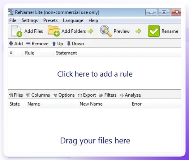 ReNamer Web操作界面