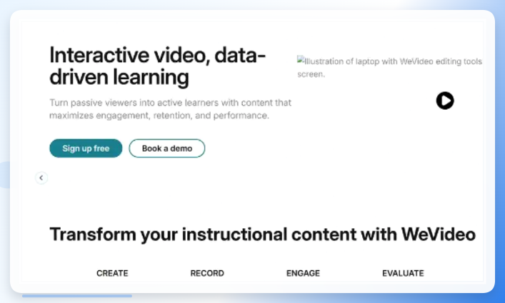 WeVideo在线编辑界面
