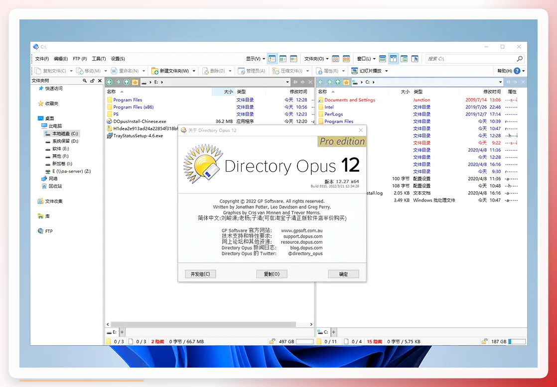 Directory Opus操作界面