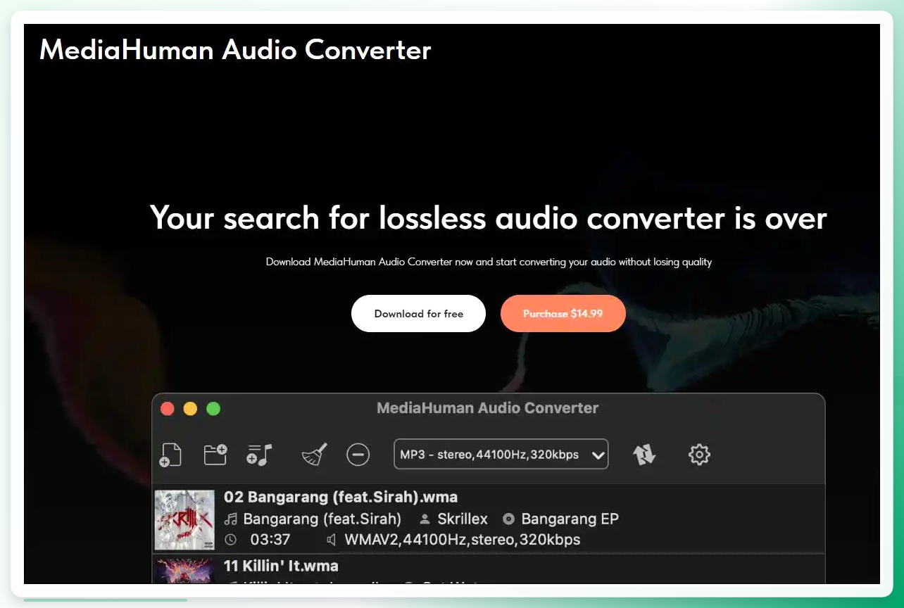 MediaHuman 操作界面