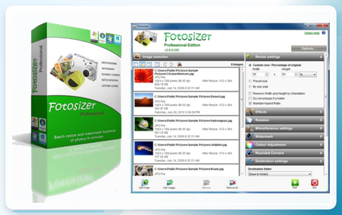 FotoSizer界面