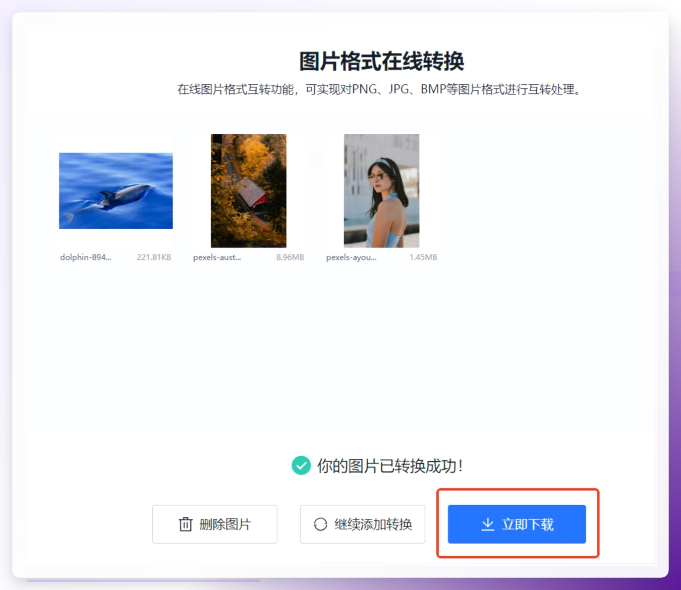 在线转换工具第三步