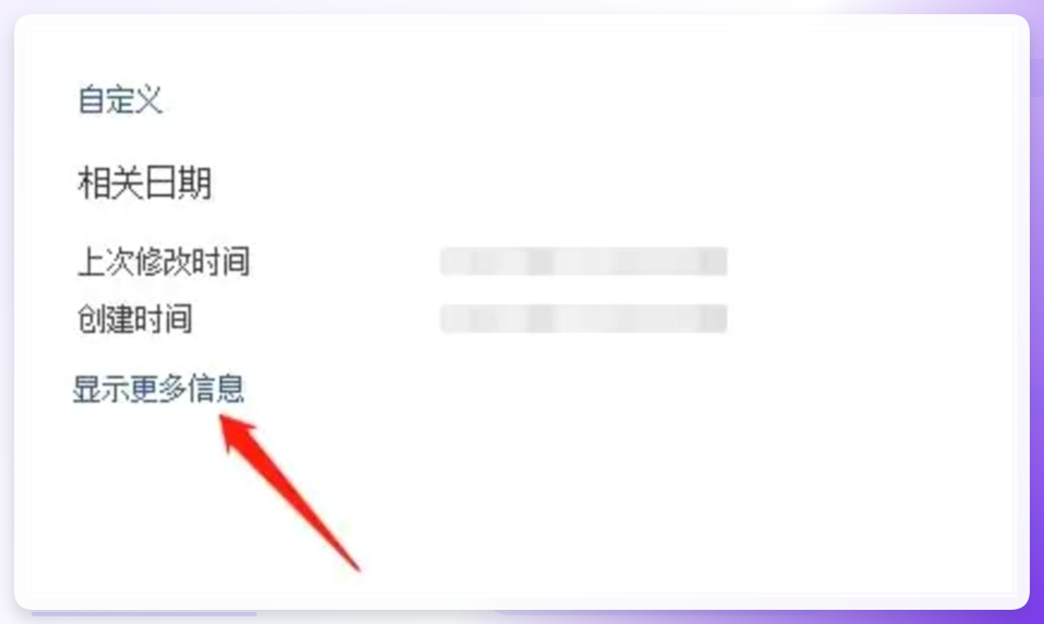 PDF文档属性-显示更多信息选项界面