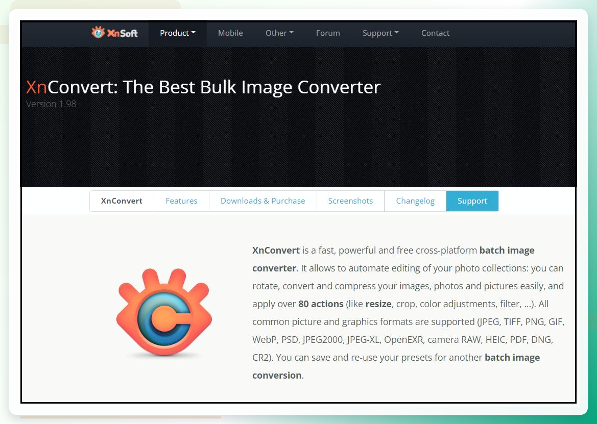 XnConvert操作界面