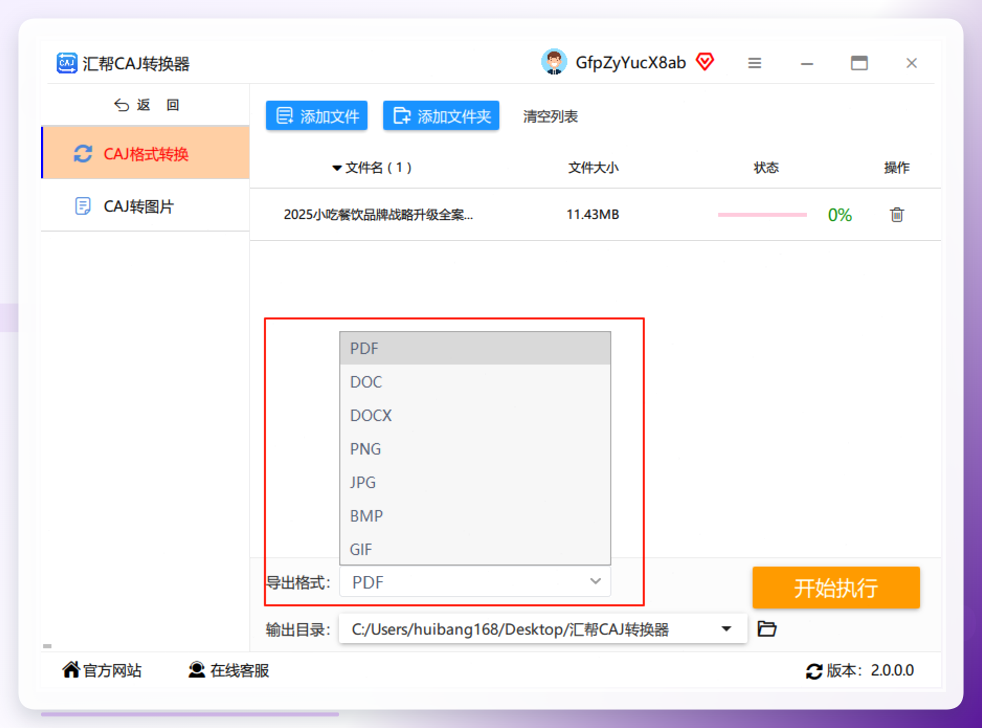 支持多种导出格式