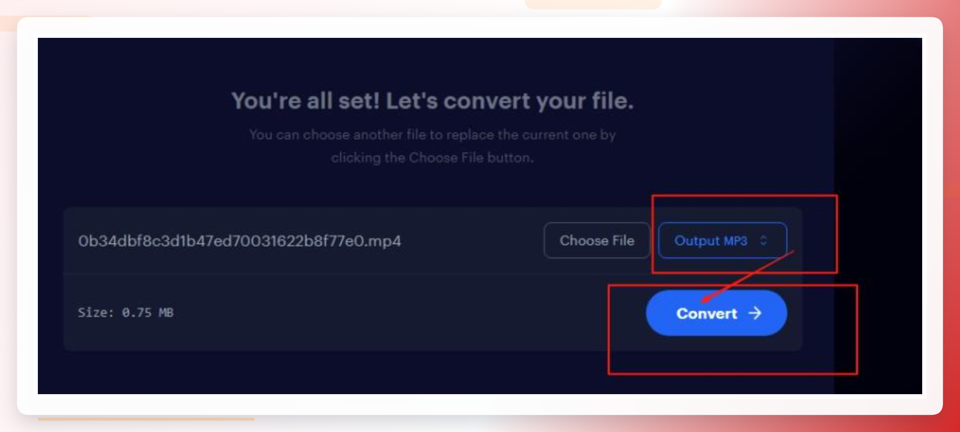 Restream选择格式并转换