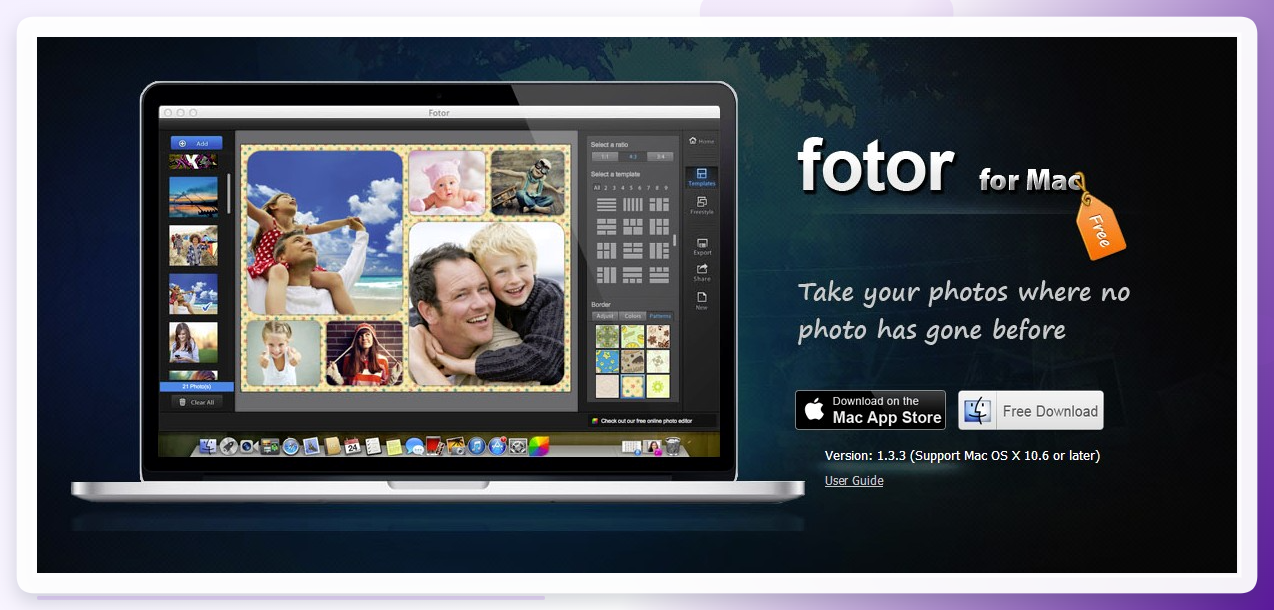 Fotor 编辑界面