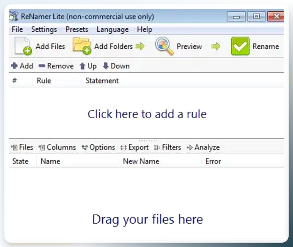 ReNamer Web操作界面
