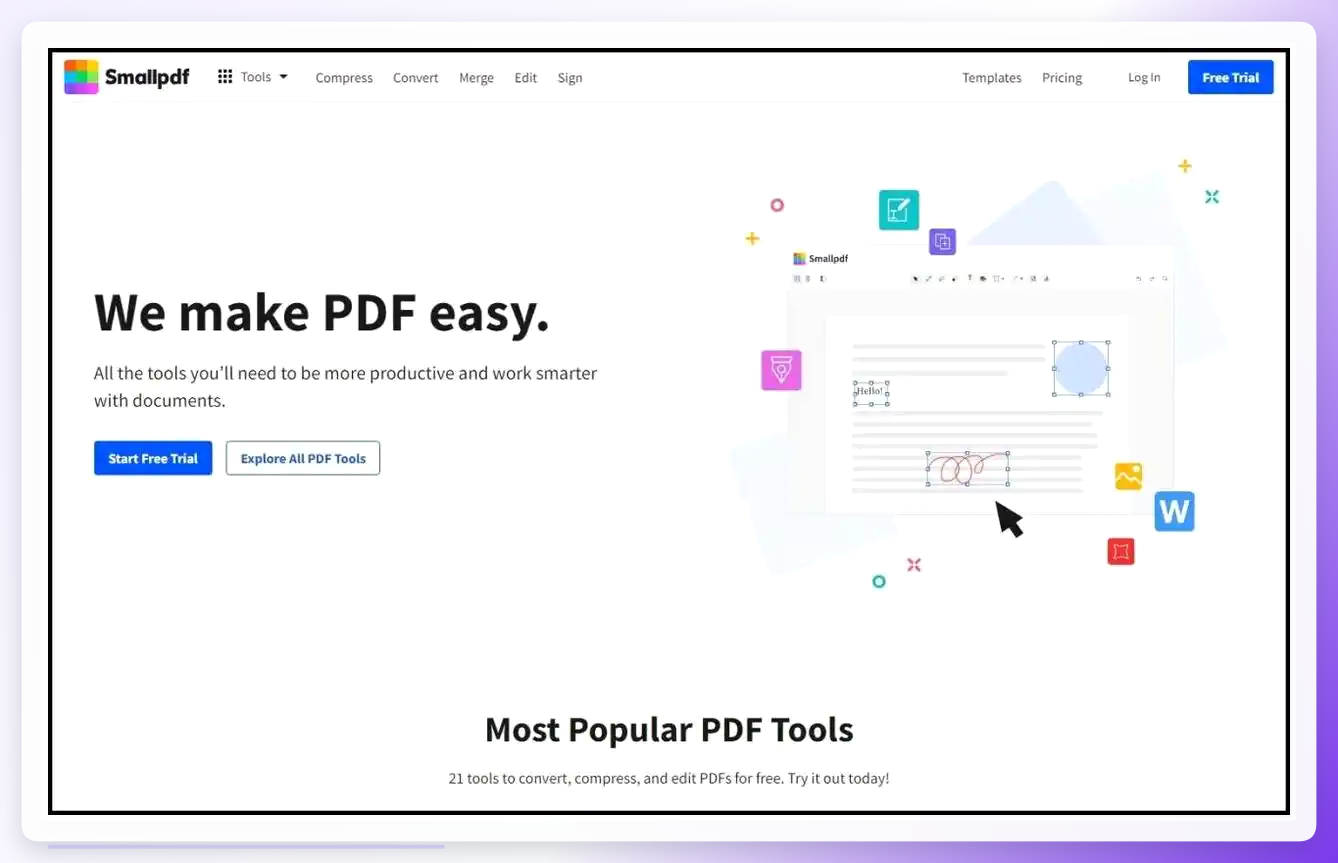 Smallpdf界面截图