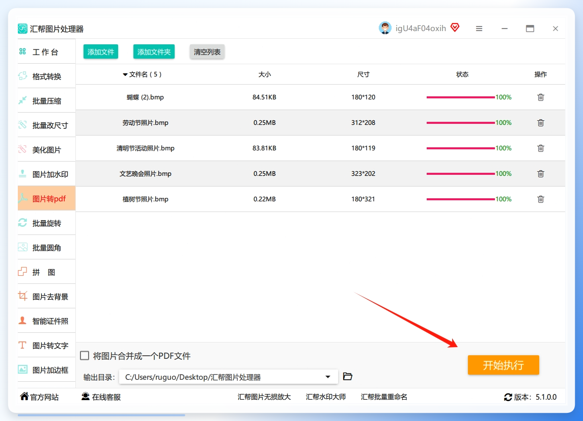 确认设置无误后，点击界面下方的“开始转换”按钮。软件将显示实时进度条，处理速度取决于图像数量和分辨率。完成后系统会发出提示音。.png