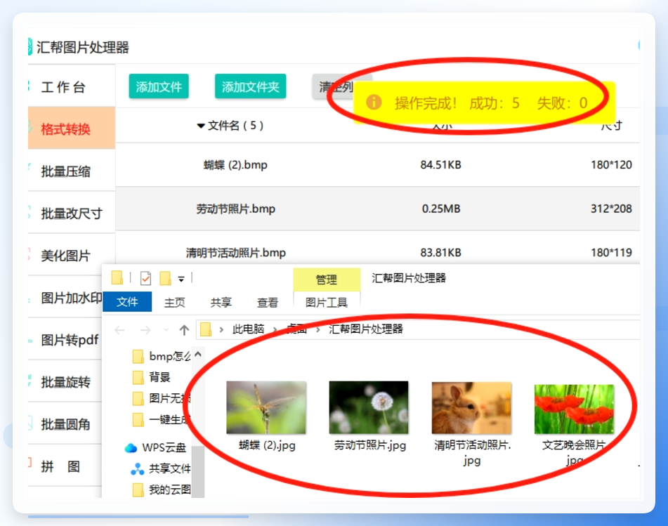 转换成功示例