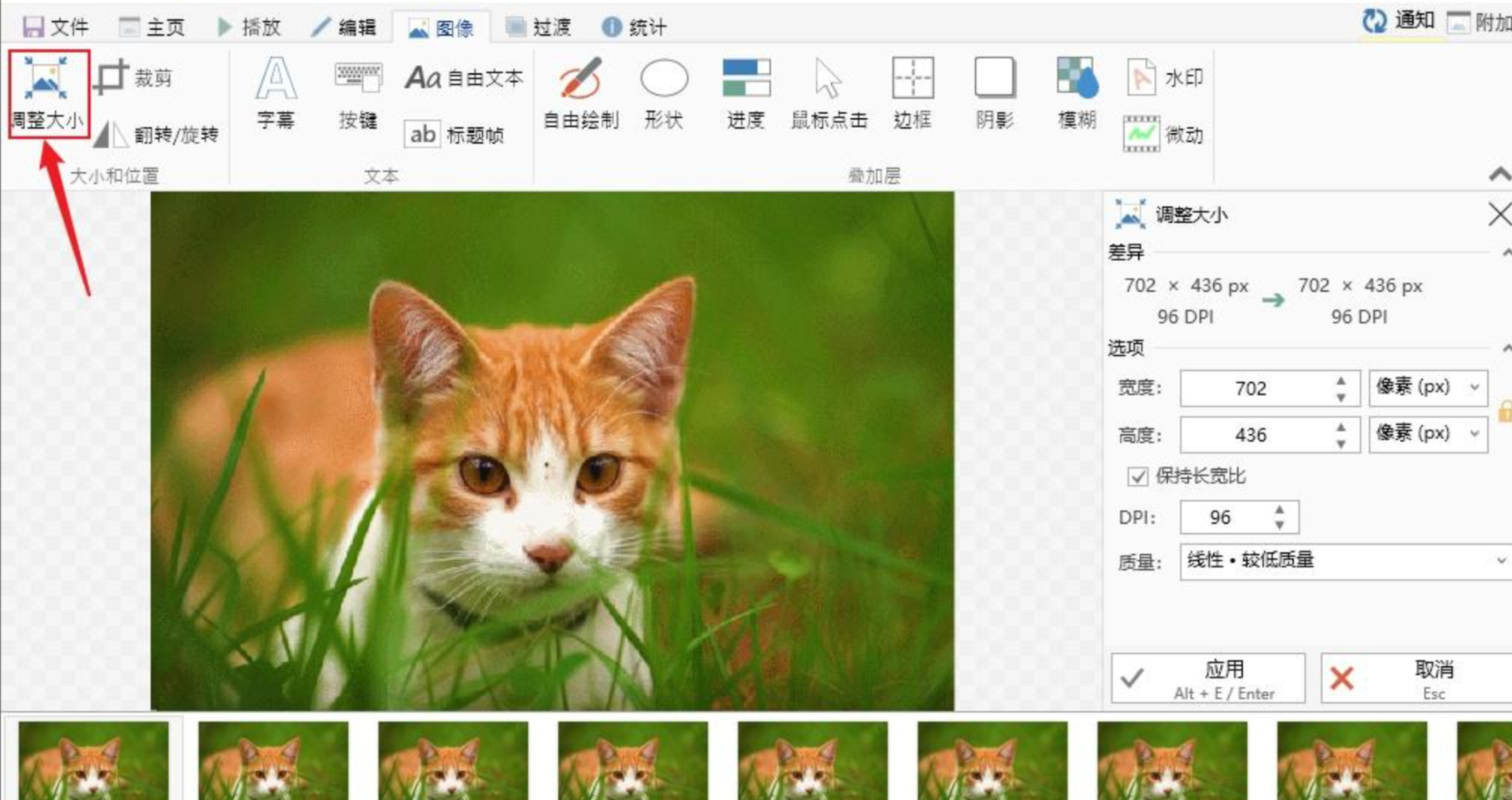 ScreenToGif裁剪操作