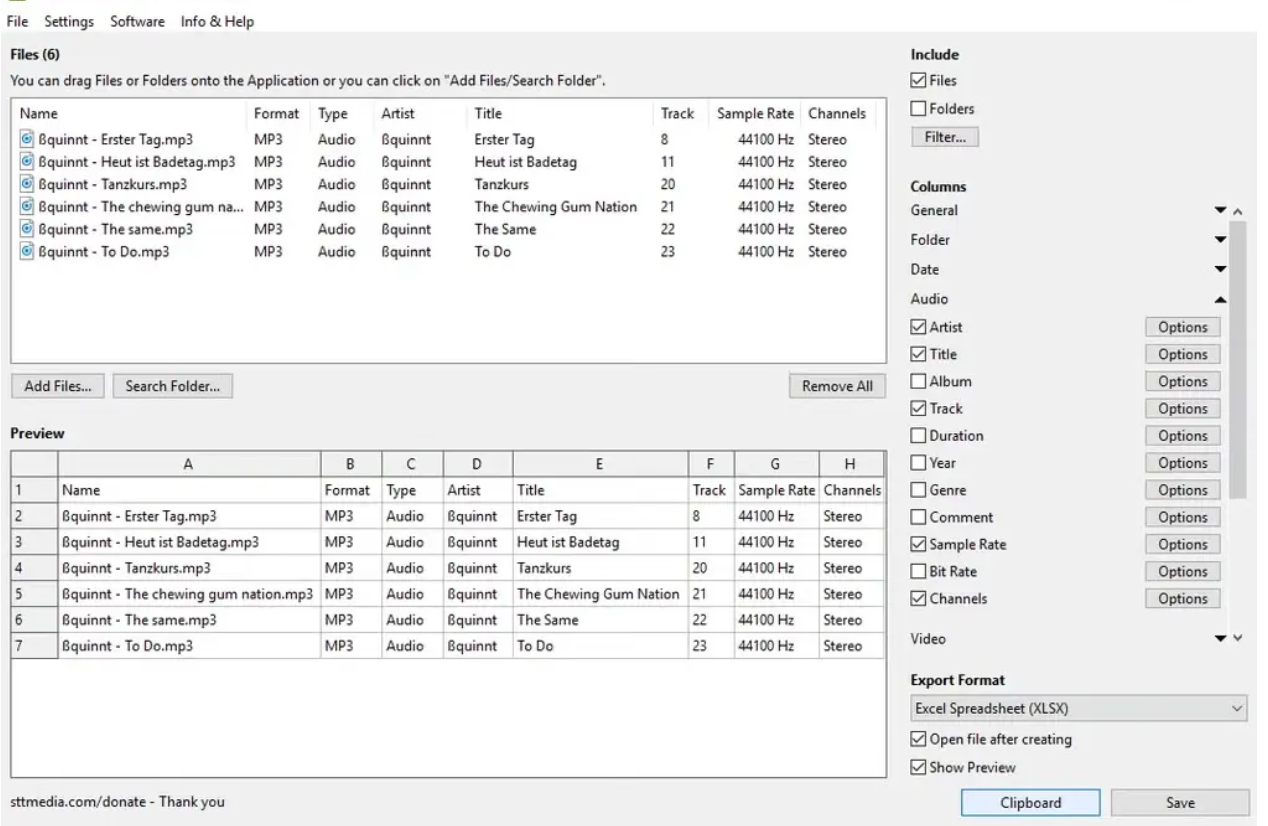 FileList Creator界面
